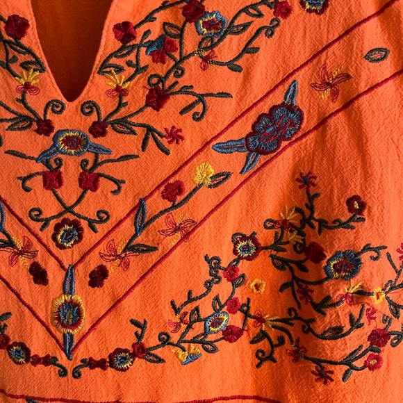 Hand dyed embroidered maxi dress - Picture 2 of 6